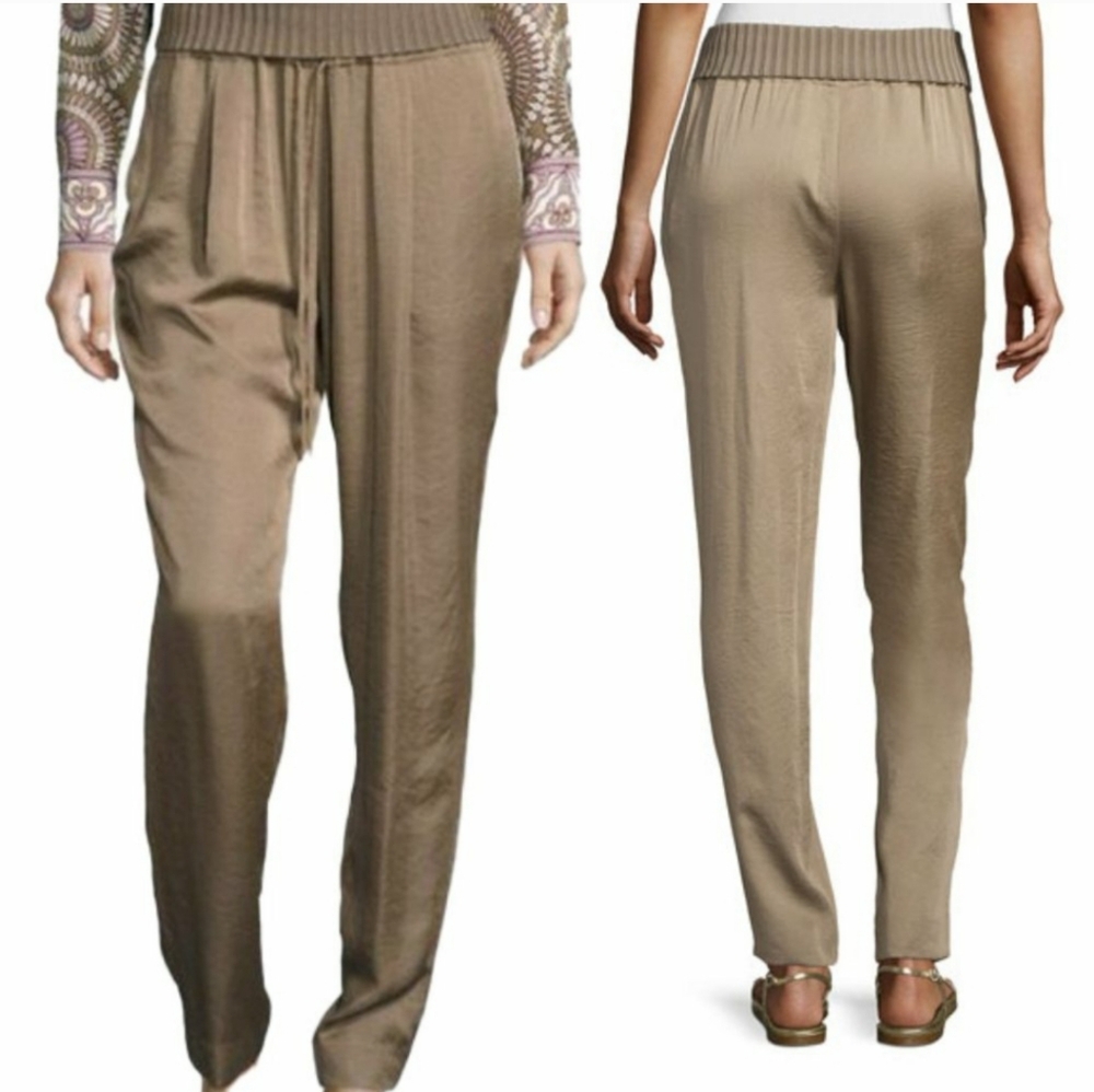 Lafayette 148 New York Barclay Charm Satin Pants, Size S